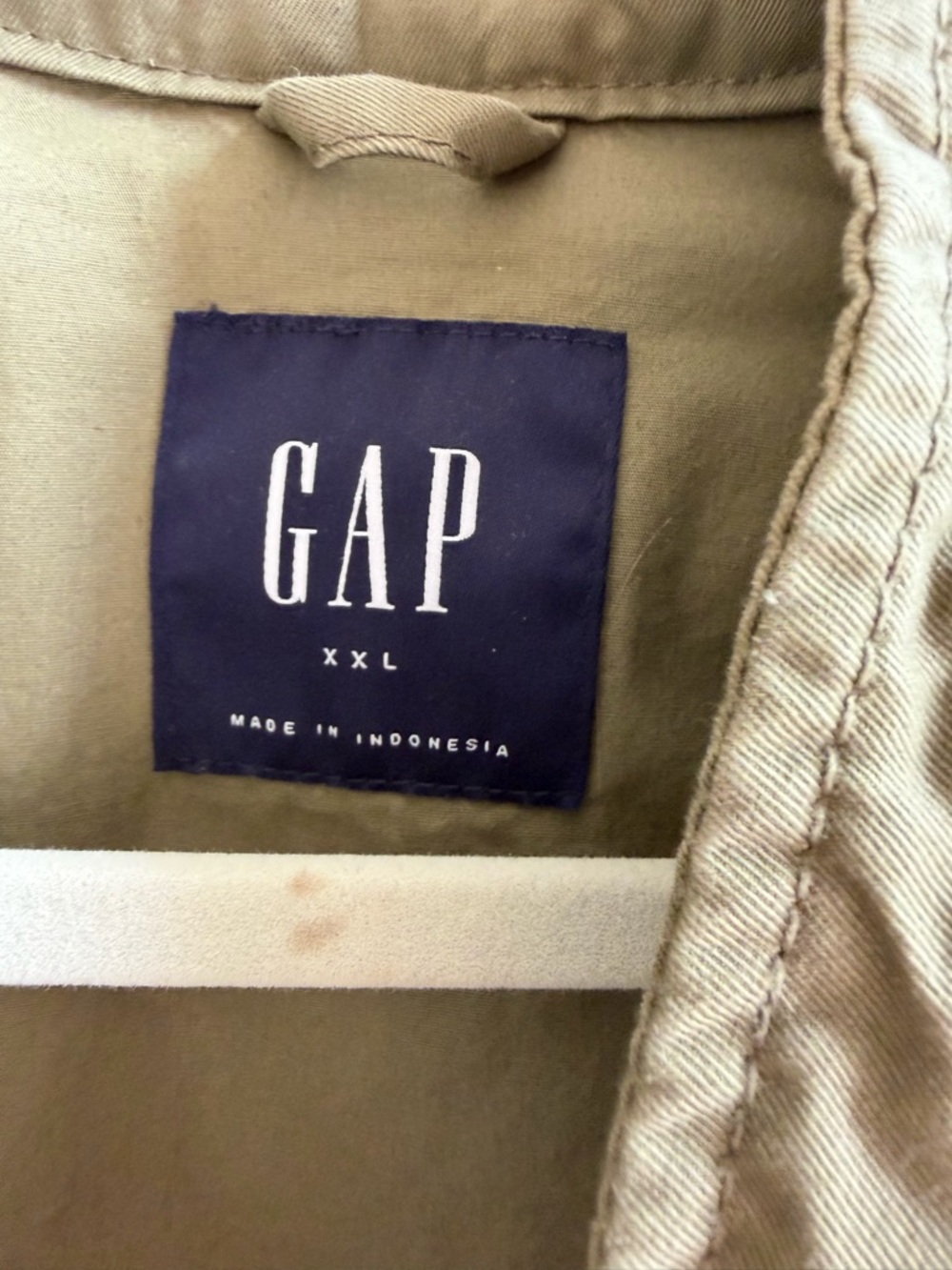 GAP Men's Military-Style Field Jacket in Olive - Picture 2 of 4